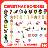 Clipart; Christmas Borders Frames