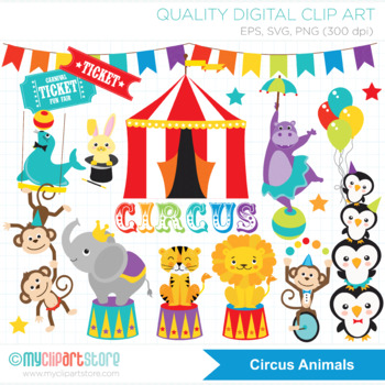 carnival animals clipart