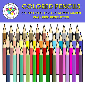 Colored pencils clipart