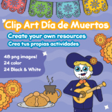 Clipart Día de muertos|Day of the dead clipart 48 images|