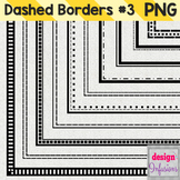Clipart: Dashed Borders Pack 3