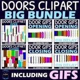 Clipart Doors and Opening and Closing Door GIFs BIG BUNDLE