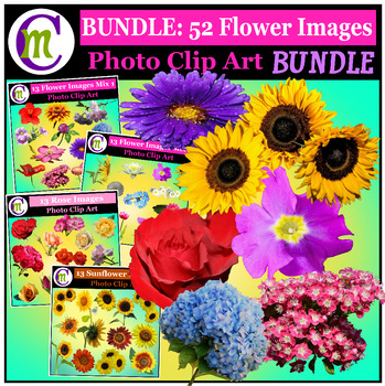 Preview of Flower Photo Clipart Bundle 1