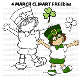 Clipart Freebie for March (Karen's Kids Clipart)