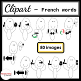 Clipart - French words
