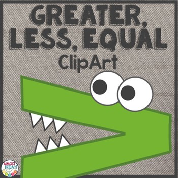 Preview of Clipart Alligators | Greater Than | Less Than | Equal
