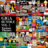 Clipart Giga Bundle Vol. 2 by DarraKadisha - Various Themes