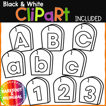 Clipart Halloween - Tombstone Clipart Letters and Numbers - Halloween ...