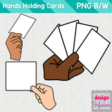 Clipart: Hand holding a sign/card