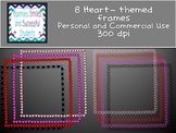 Clipart: Heart Frames Pack