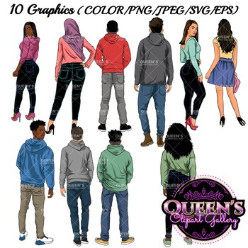 Teens Clip Art: Teenagers 13-18 Years Old