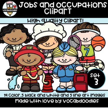 Preview of Clipart-Jobs/Occupations kids (Set 3)