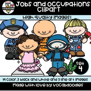 Preview of Clipart-Jobs/Occupations kids (Set 4)