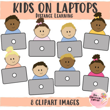 laptop kid clipart