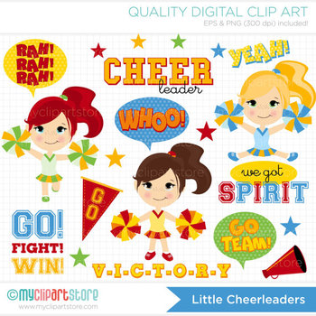 Preview of Clipart - Little Cheerleaders / sport