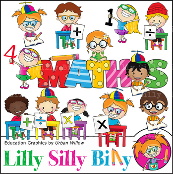 Preview of Clipart Maths {Lilly Silly billy}