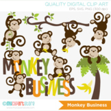 Clipart - Monkey Business (Boy)