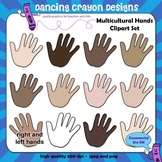 Multicultural Hands Clip Art