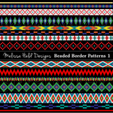 Native American Beaded Border Patterns Clipart 1