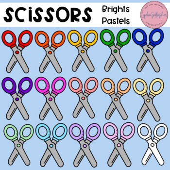 Boho Scissors Fiskar Clipart Set by Kelli Lynn Teaches