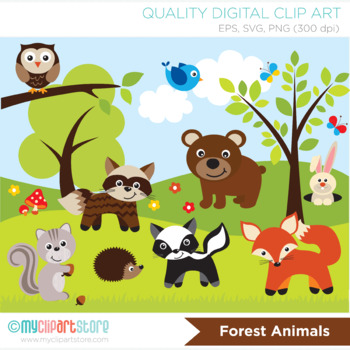 forest creature clip art
