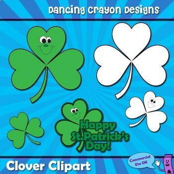 Preview of St. Patrick's Day Clip Art | Four Leaf Clover
