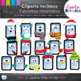 Clipart-Tablettes hivernales/winter digital tablet