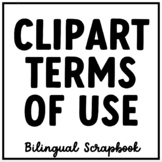 Clipart Terms of Use Bilingual Scrapbook
