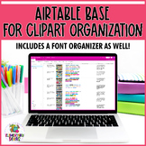 Clipart and Font Organization - Airtable Template