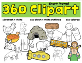 Clipart. short vowel clipart