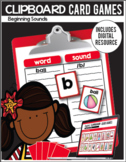 Clipboard Card Games / Digital Classroom Resource- Past an