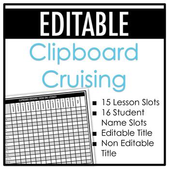 Preview of Clipboard Cruising EDITABLE