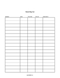 Clipboard Sign-In/Sign-Out Sheet