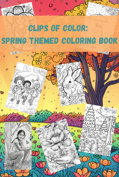 Preview of Clips of Color: Spring Coloring Book 2024