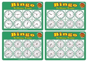 Preview of Clock Bingo