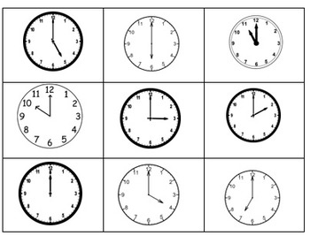Preview of Clock Bingo