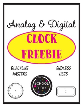Preview of Clock Blackline Masters - FREEBIE