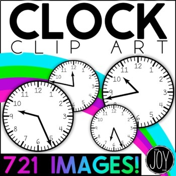 Preview of Clock Clip Art | Clock Image for EVERY Minute