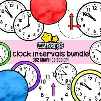 Preview of Clock Clipart Bundle