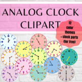 Clock Clipart Every 5 Minutes Intervals, Analogue, in 12 D