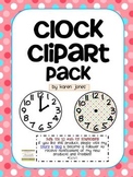 Clock Clipart  -- to the :00, :15, :30, and :45