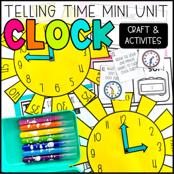 Preview of Clock Craft | Telling Time Activities