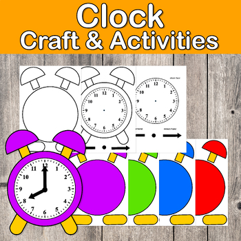 Clock Craft | Telling Time to the Hour | Telling Time Worksheets ...