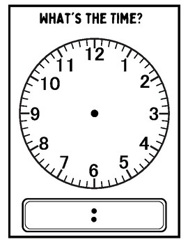 Clock Face - Analog Clock Faces Blank Digital Clocks Math by Pattara ...