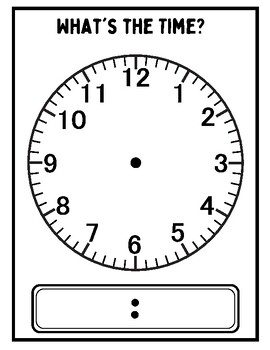 Preview of Clock Face - Analog Clock Faces Blank Digital Clocks Math