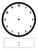 Clock Face - Digital and Analog - Blank
