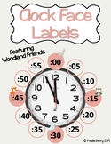 Clock Face Labels Woodland Friends