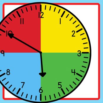 Clock Faces - Quadrants Simple Telling Time Clip Art / Clipart ...