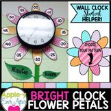 Clock Labels - Flower Time Petals Decor
