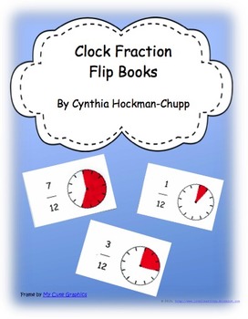 Preview of FREEBIE!! Clock Fraction Flip Book